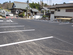 駐車場舗装施工後